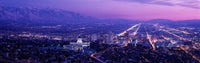 Salt Lake City at Night Photo Print by Panoramic Images (38x12)