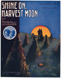 Shine On, Harvest Moon Sheet Music Cover Fine Art Print (1908)