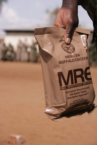 Soldier with Armed Forces for Mozambique - Buffalo Chicken MRE Poster Print by Stocktrek Images