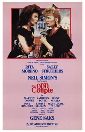 Odd Couple Broadway Play Movie Poster - 11x17
