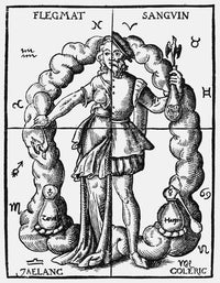 Four Humors Alchemical Representation Fine Art Print - 1574