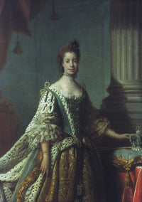 Queen Charlotte Oil on Canvas Fine Art Print - Studio of Allan Ramsay