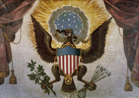 America: Great Seal Fine Art Print - 1786 Oil Painting Detail
