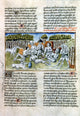 Hunting Scene Fine Art Print - French Manuscript Miniature, C1460