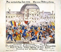 France: Revolution 1848 Lithograph - Storming The Tuileries Print by Granger Collection