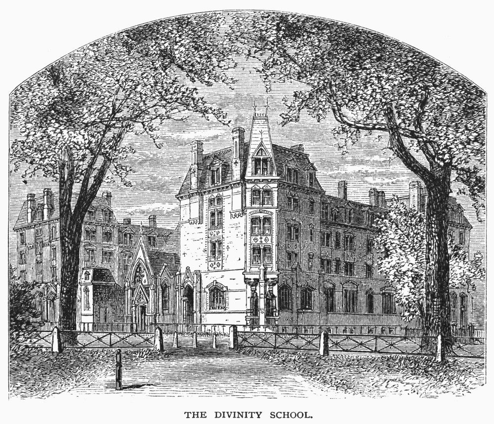 Yale Divinity School Wood Engraving Print - 1876 by Granger Collection