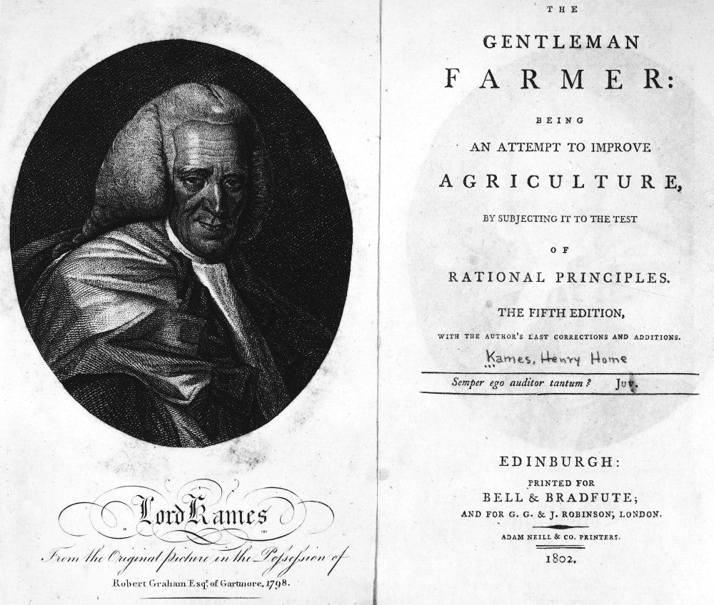 The Gentleman Farmer Title Page Fine Art Print by Lord Kames
