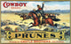 Cowboy Herding Cattle Lithograph Fruit-Crate Poster Print (1906)