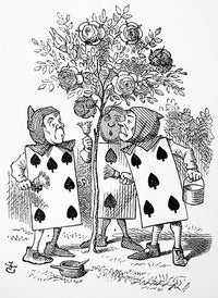 Queen of Hearts' Gardeners Fine Art Print - Alice in Wonderland by Sir John Tenniel