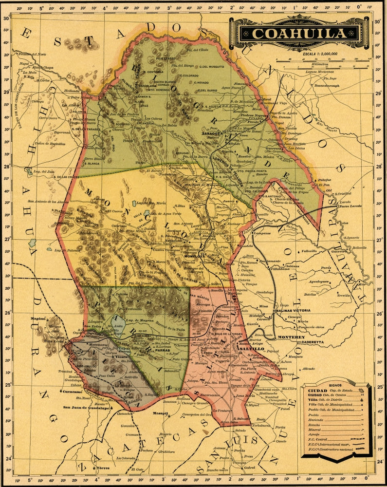 Coahila - 1844 Fine Art Print
