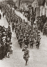 World War I: Greece - Allied Troops Arriving at Thessaloniki Fine Art Print