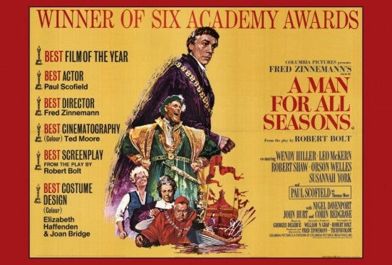 A Man for All Seasons Movie Poster Print 27x40
