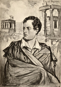 George Gordon, Lord Byron Fine Art Print from A.S. Hartrick Illustration