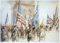 World War I Victory Parade Poster Print by Charles Fouqueray