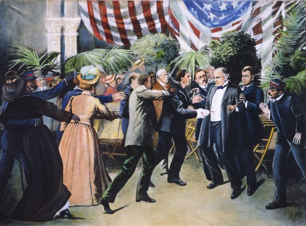Mckinley Assassination Fine Art Print - Contemporary Drawing by Granger Collection