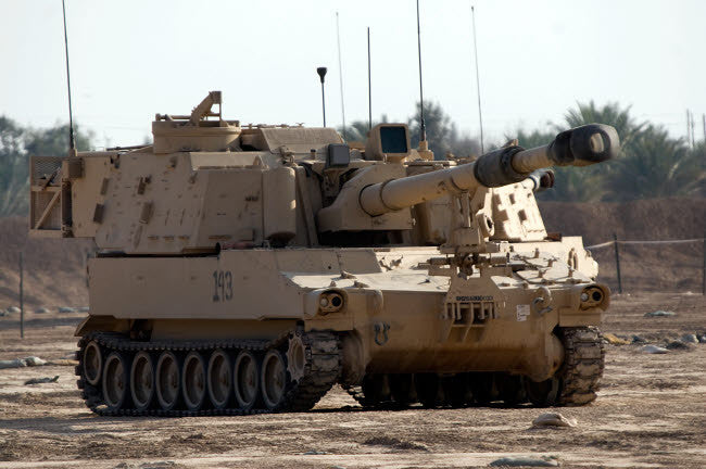 M109 Paladin Self-Propelled Howitzer Fine Art Print by Terry Moore