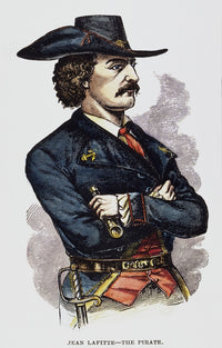 Jean Lafitte Color Engraving Fine Art Print - 19th Century
