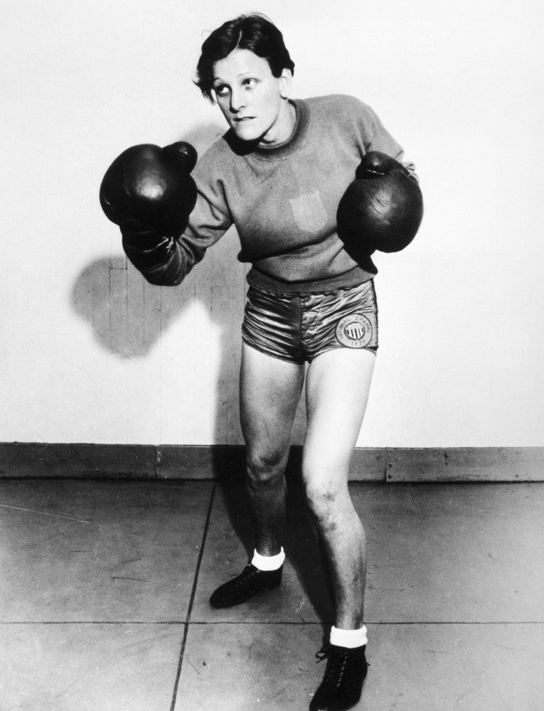 'Babe' Didrikson Zaharias Boxing Training Fine Art Print