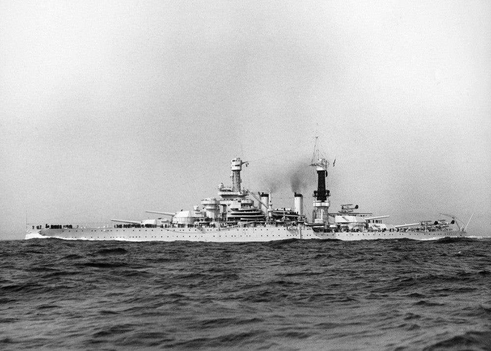 USS Maryland Battleship Poster Print - Historic Pearl Harbor Art