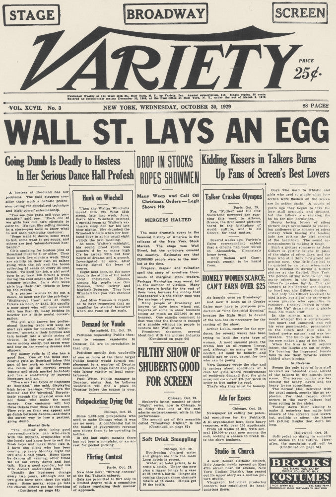 Wall Street Crash 1929 Poster Print by Granger Collection