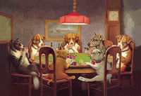 C.M. Coolidge Poker Playing Dogs Fine Art Print