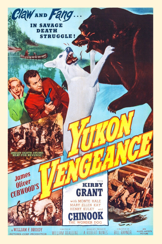 Yukon Vengeance Adventure Film Poster Print (1954)