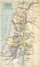 Map of Palestine from the Old Testament - Fine Art Print by Ken Welsh
