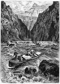 Powell's Expedition Rapids in the Grand Canyon - Fine Art Print