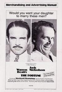 The Fortune U Movie Poster Art Print Featuring Warren Beatty & Jack Nicholson (1975)