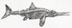 Thunnosaur Ichthyosaur Fine Art Print by Ken Welsh | Posterazzi