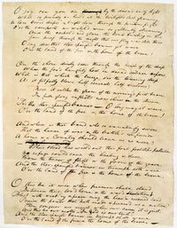 Star Spangled Banner Handwritten Manuscript Fine Art Print