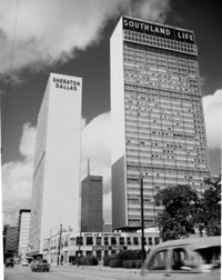 USA Texas Dallas Downtown Office Buildings Fine Art Print