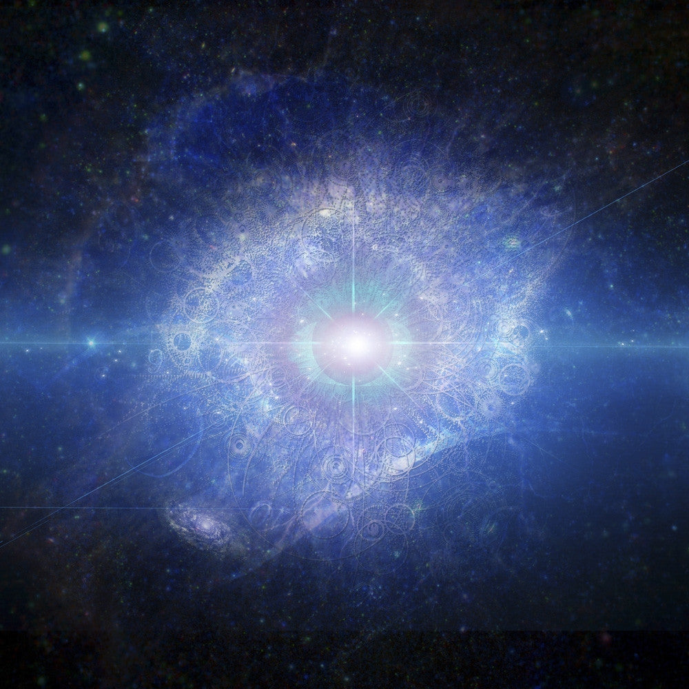Supernova Galaxy in Eye Shape Fine Art Print by Bruce Rolff