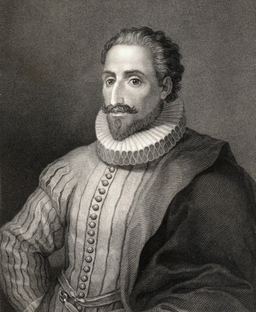 Miguel De Cervantes Saavedra Fine Art Print - Gallery Of Portraits