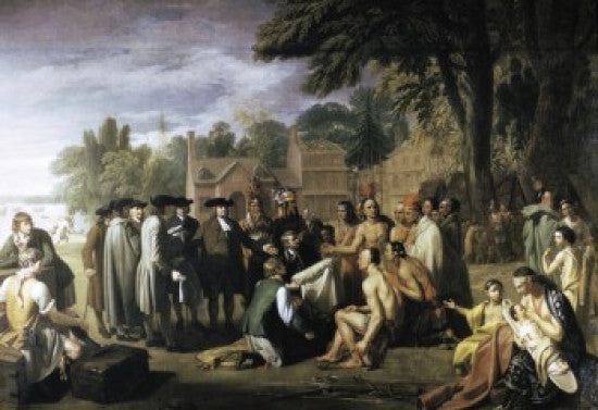 Penn's Treaty with the Indians Fine Art Print by Benjamin West