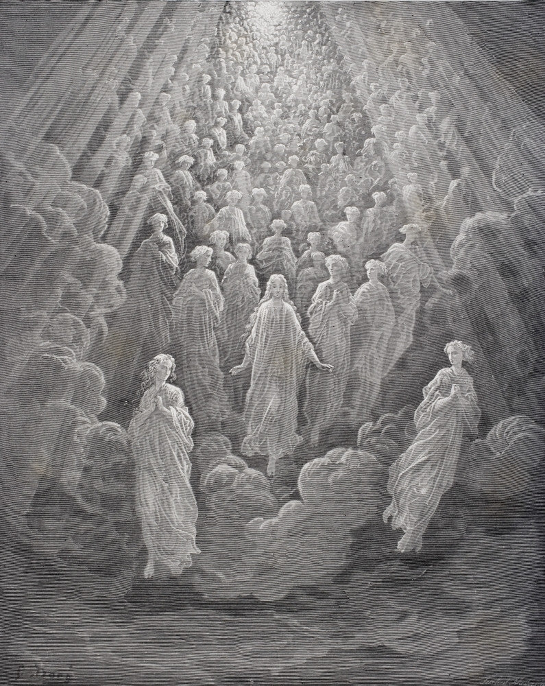 Illustration for Paradiso by Dante Alighieri - Canto V by Gustave Doré Fine Art Print