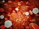H5N1 Virus Microscopic View Fine Art Print with Blood Cells
