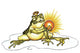The Frog Prince Watercolor Art Print by Ruth Koser-Michaels