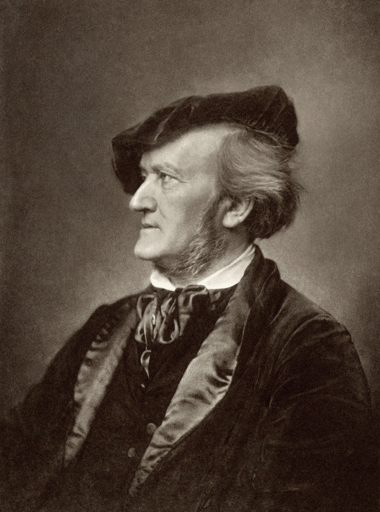 Richard Wagner Photogravure Print After Franz Von Lenbach