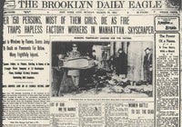 Triangle Factory Fire Poster Print - Brooklyn Daily Eagle March 1911