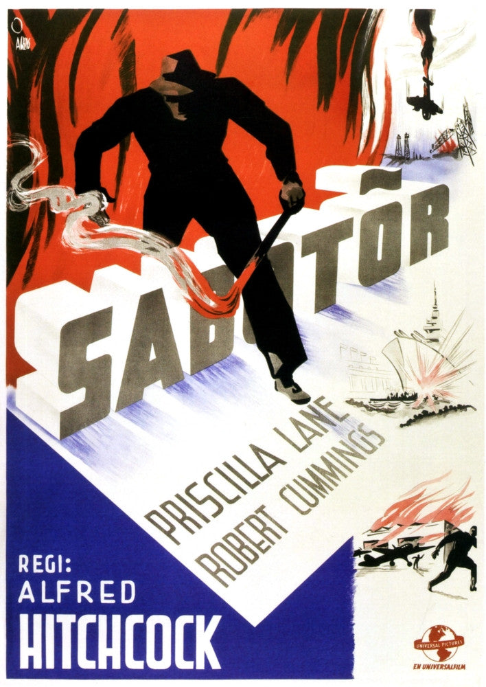 Saboteur 1942 Movie Poster Masterprint by Everett Collection