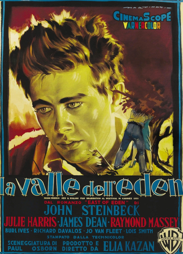 East of Eden Movie Poster Art Featuring James Dean (1955)