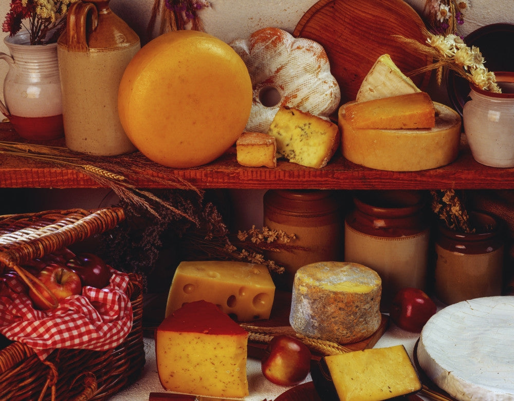 Ireland Food Cheese Still Life Fine Art Print by The Irish Image Collection