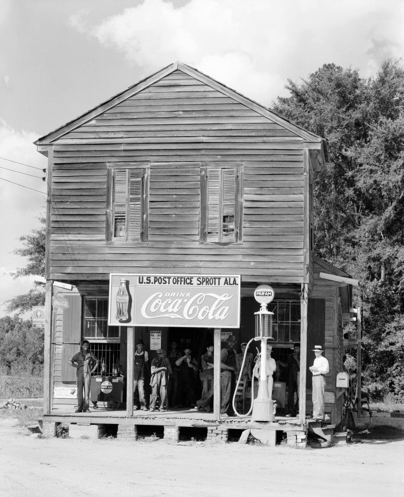 Alabama Crossroads Post Office Fine Art Print by Walker Evans