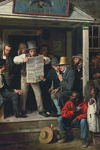 War News From Mexico Fine Art Print by Richard Caton Woodville