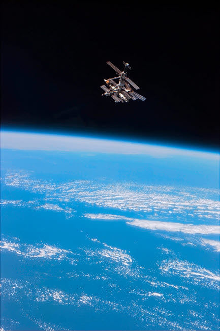 Russia's Mir Space Station Fine Art Print by Stocktrek Images