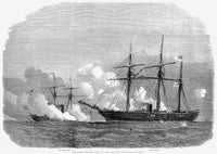 Kearsarge vs. Alabama Civil War Engagement Fine Art Print