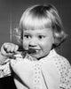 Girl Brushing Teeth Fine Art Print - Available in Multiple Sizes