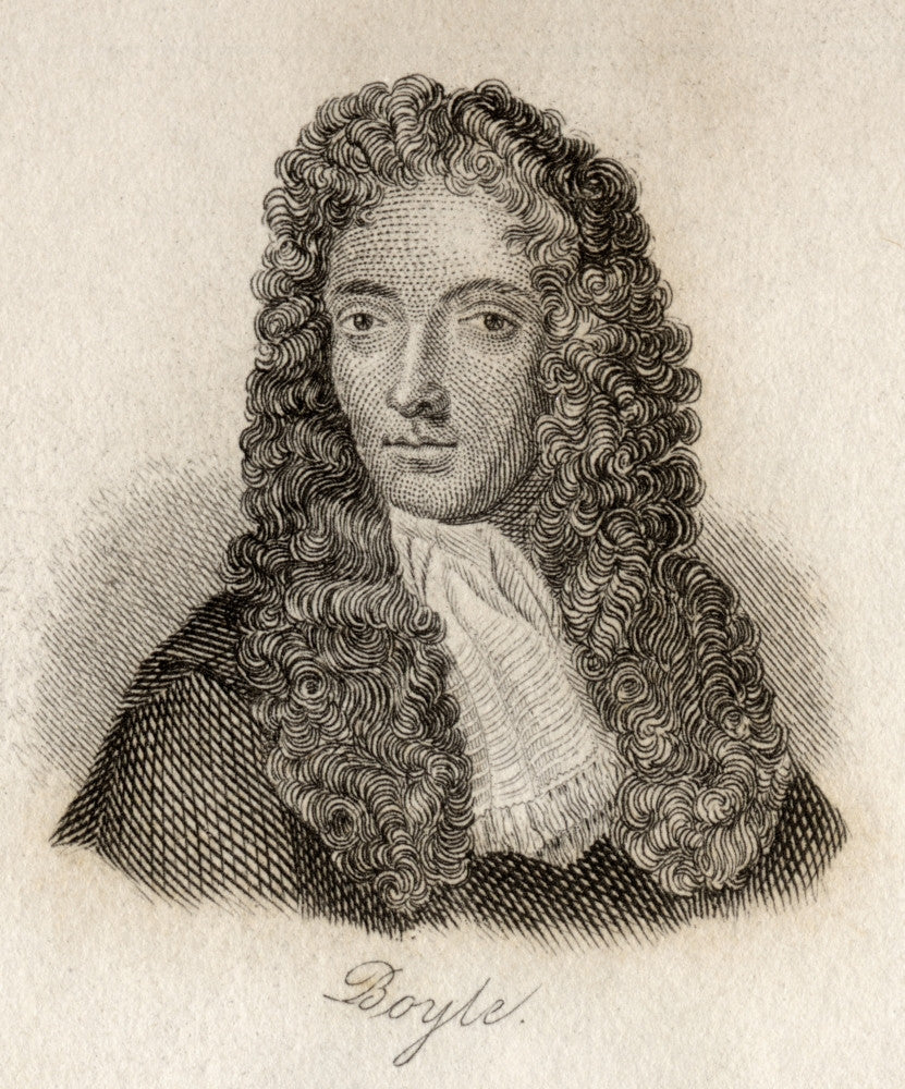 Robert Boyle Engraved Fine Art Print by J.W. Cook