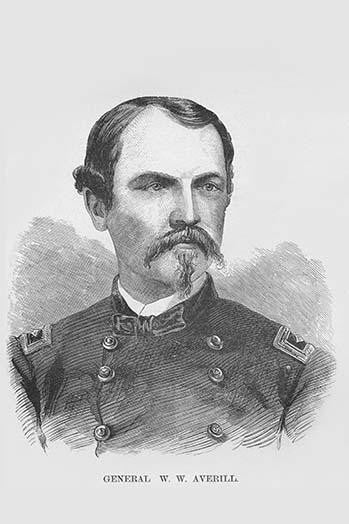 General W.W. Averill Vintage Art Print by Frank Leslie